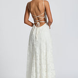 Francisca - Vestido Longo com Detalhes de Cintura de Corset