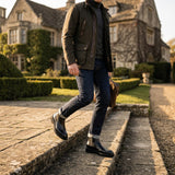 Botas Chelsea Pretas de Couro Blackwell