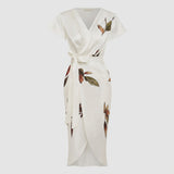 Isabel - Vestido Midi com Laço Elegante