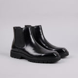 Botas Chelsea Pretas de Couro Blackwell