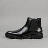 Botas Chelsea Pretas de Couro Blackwell