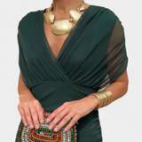 Luana - Vestido Chic com Decote em V