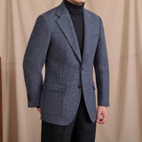 Blazer Texturizado em Lã Cinza - Modelo Geneva