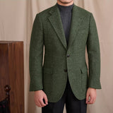 Blazer Texturizado em Lã Cinza - Modelo Geneva