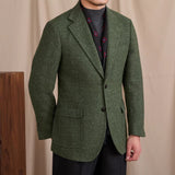 Blazer Texturizado em Lã Cinza - Modelo Geneva