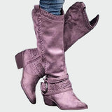 Botas de cowboy vintage em couro