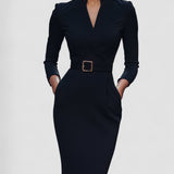 Iara - Vestido Preto com Ajuste Elegante