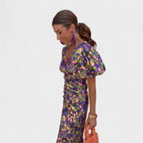 Lília - Vestido Tropical en Llamas