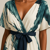 Vanessa - Vestido Longo com Estampa Aquarela
