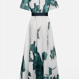 Vanessa - Vestido Longo com Estampa Aquarela