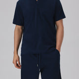 Conjunto de Tricô em Azul Marinho