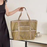 Bolsa de Praia Beatrice em Tecido com Ampla Capacidade