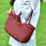 Bolsa tote Beatrice em design trançado