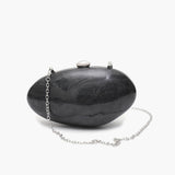 Clutch Noturna Bianca em Acrílico com Design de Concha