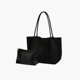 Cheska Suede Tote Bag with Included Pouch