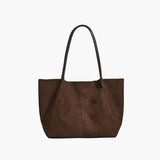 Cheska Suede Tote Bag with Included Pouch