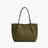 Cheska Suede Tote Bag with Included Pouch