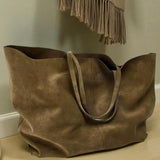 Gran Bolsa Tote de Suede Cynthia
