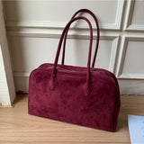 Bolsa de Ombro Jenny em Suede