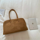Bolsa de Ombro Jenny em Suede