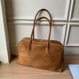 Bolsa de Ombro Jenny em Suede
