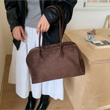 Bolsa de Ombro Jenny em Suede