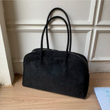 Bolsa de Ombro Jenny em Suede