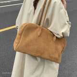 Bolsa de Ombro Jenny em Suede