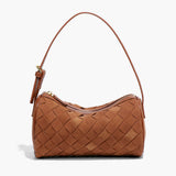 Bolsa Jessica Trançada em Suede