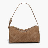 Bolsa Jessica Trançada em Suede