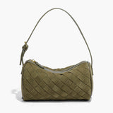 Bolsa Jessica Trançada em Suede