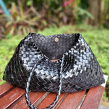 Bolsa Média Trançada em Couro Vegano - Estilo Marissa