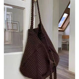 Bolsa de Ombro Morgan em Malha Suave