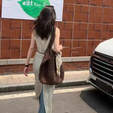 Bolsa de Ombro Morgan em Malha Suave