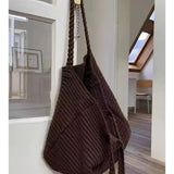 Bolsa de Ombro Morgan em Malha Suave