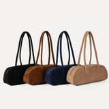 Bolsa Baguette Pauleen em Camurça