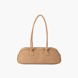 Bolsa Baguette Pauleen em Camurça