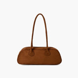 Bolsa Baguette Pauleen em Camurça