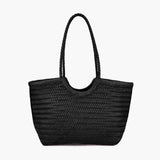 Elegante Bolsa Trançada em Couro Sintético