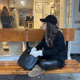 Woven Scarlett Saco Tote