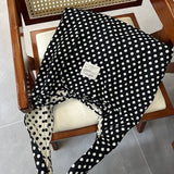 Saco Hobo Reversível Sheila com Estampa de Bolinhas