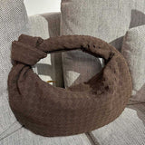 Geantă Medie din Suede Vegan cu Design Împletit
