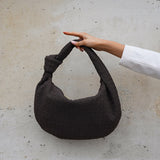 Geantă Medie din Suede Vegan cu Design Împletit
