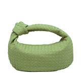 Geantă Medie din Suede Vegan cu Design Împletit