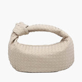 Geantă Medie din Suede Vegan cu Design Împletit