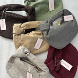 Mini Suede Woven Bag