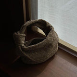 Mini Suede Woven Bag