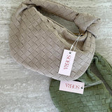 Mini Suede Woven Bag