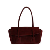 Saco Tote Yara em Suede Sintético com Apliques de Lantejoulas