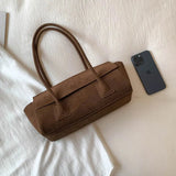 Saco Tote Yara em Suede Sintético com Apliques de Lantejoulas